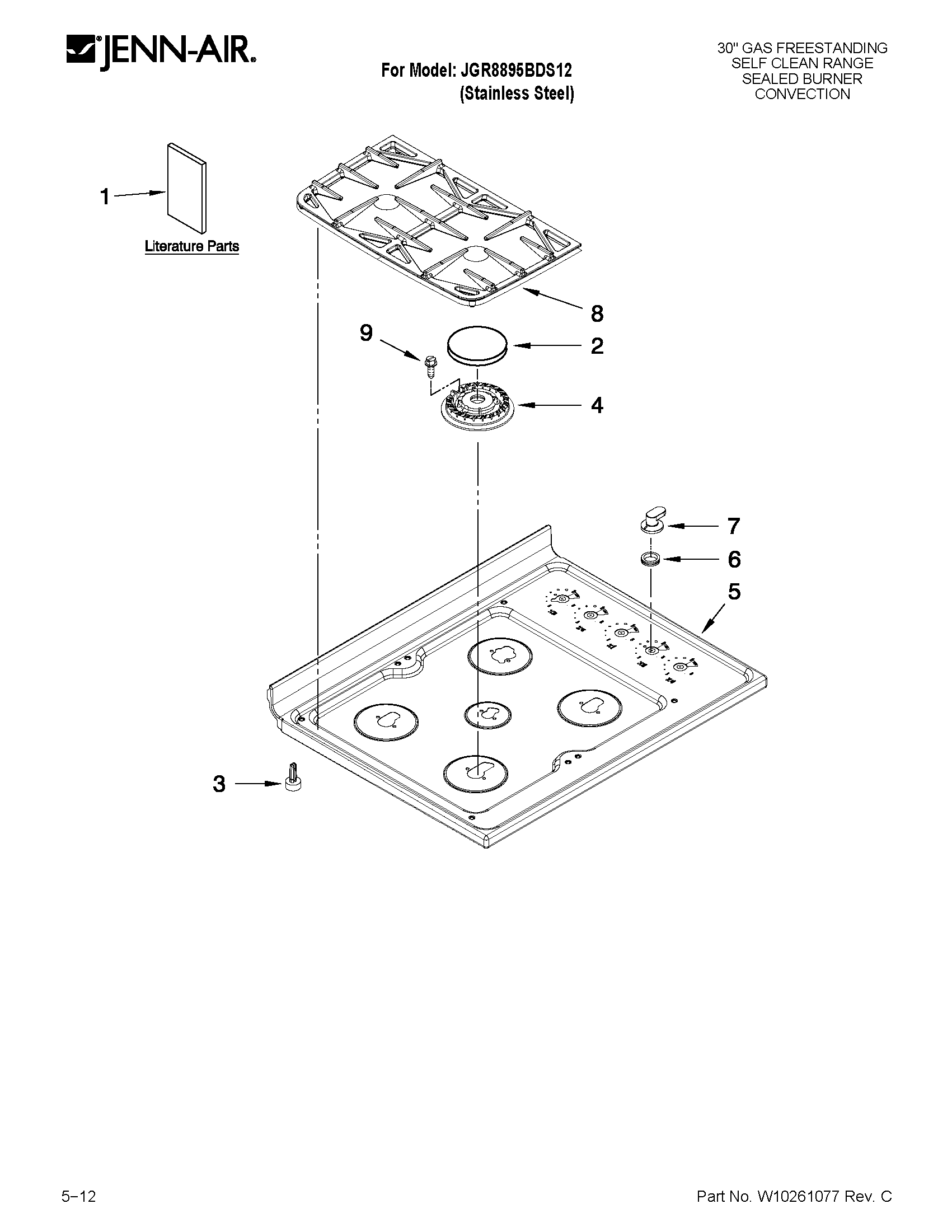 Cooktop parts