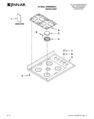 Cooktop parts