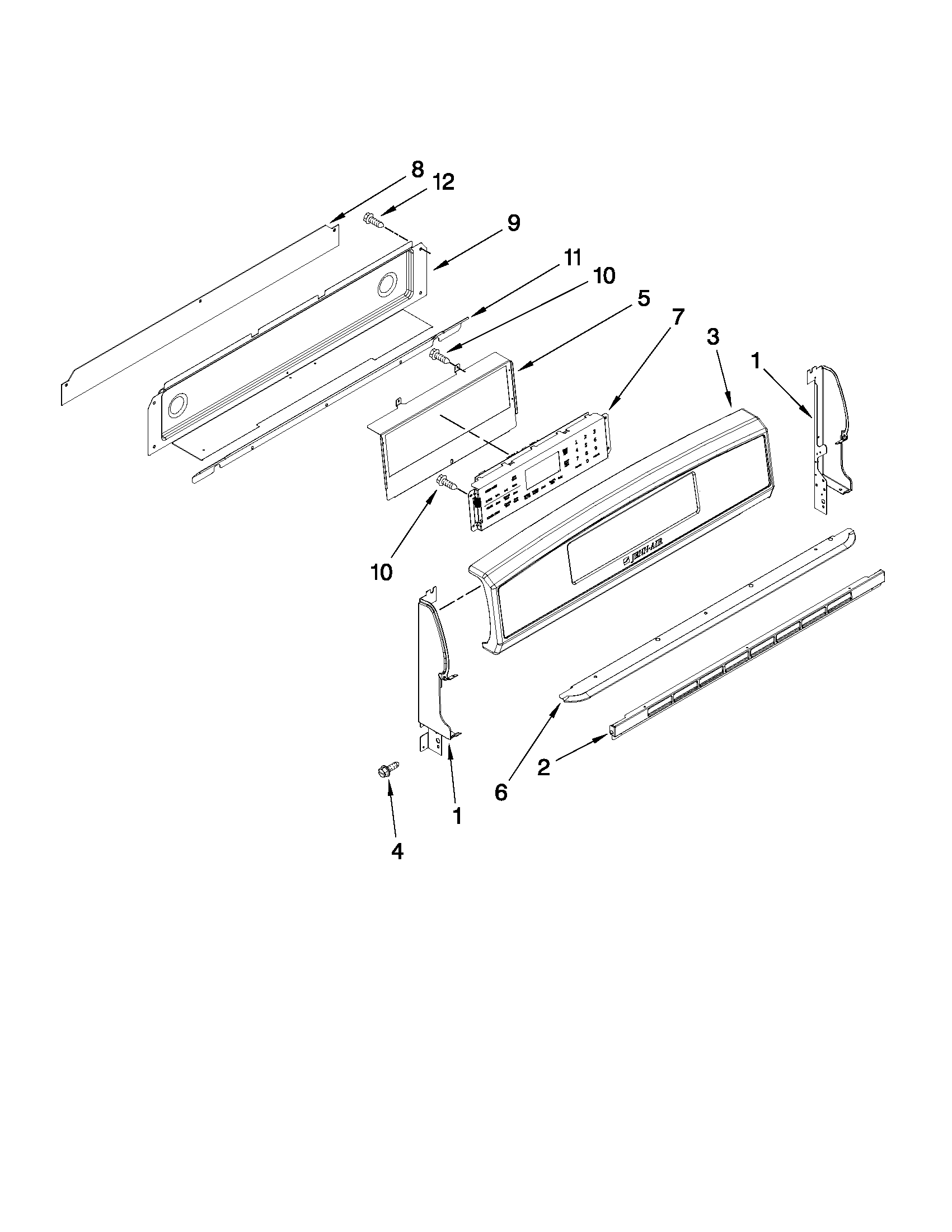 Control panel parts