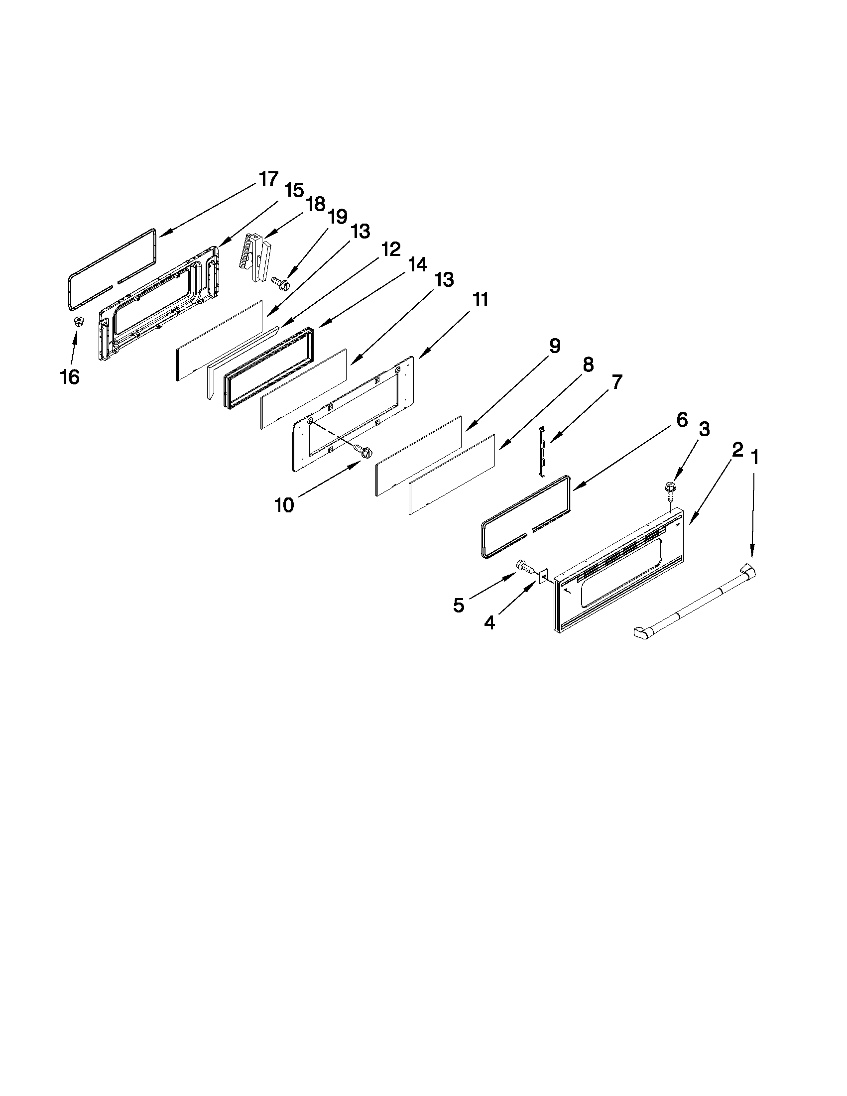 Upper door parts