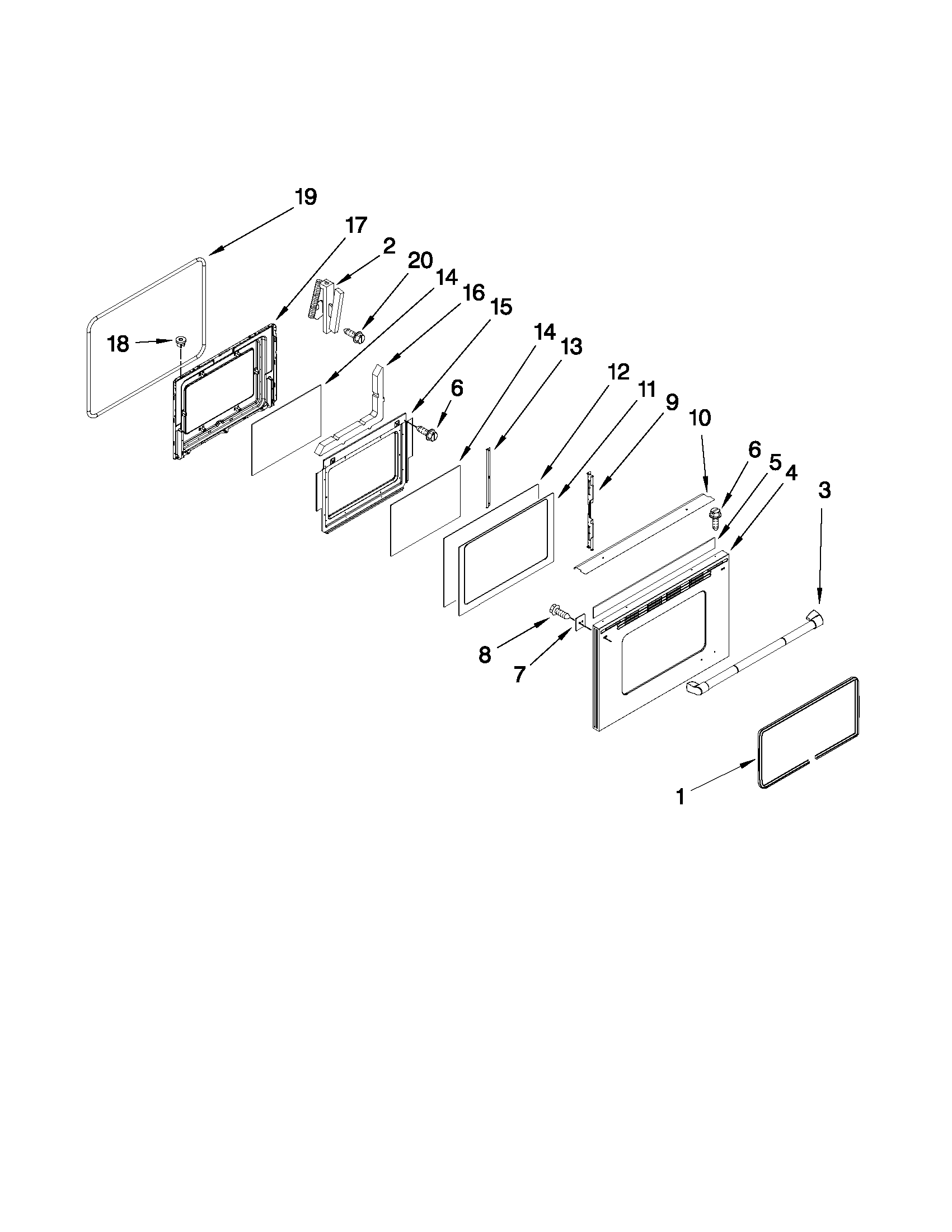 Lower door parts