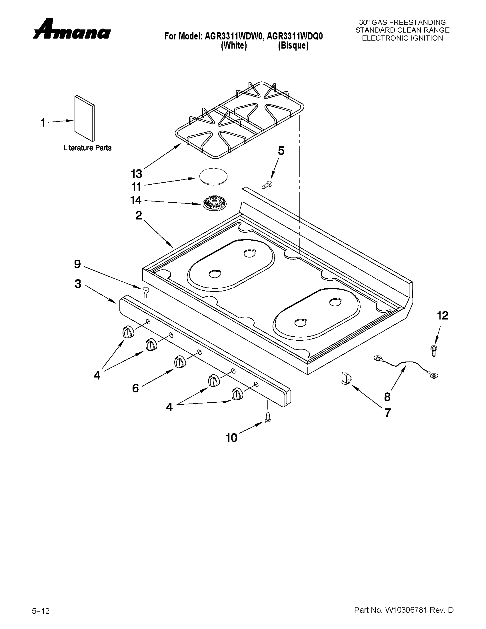 Cooktop parts