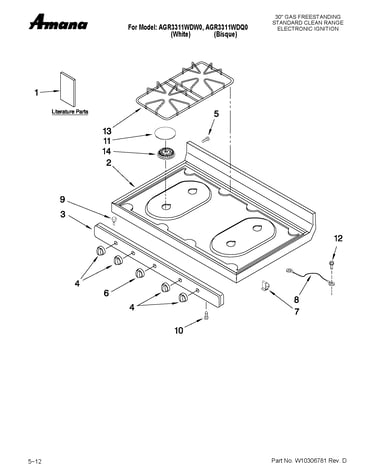 Cooktop parts