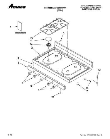 Cooktop parts