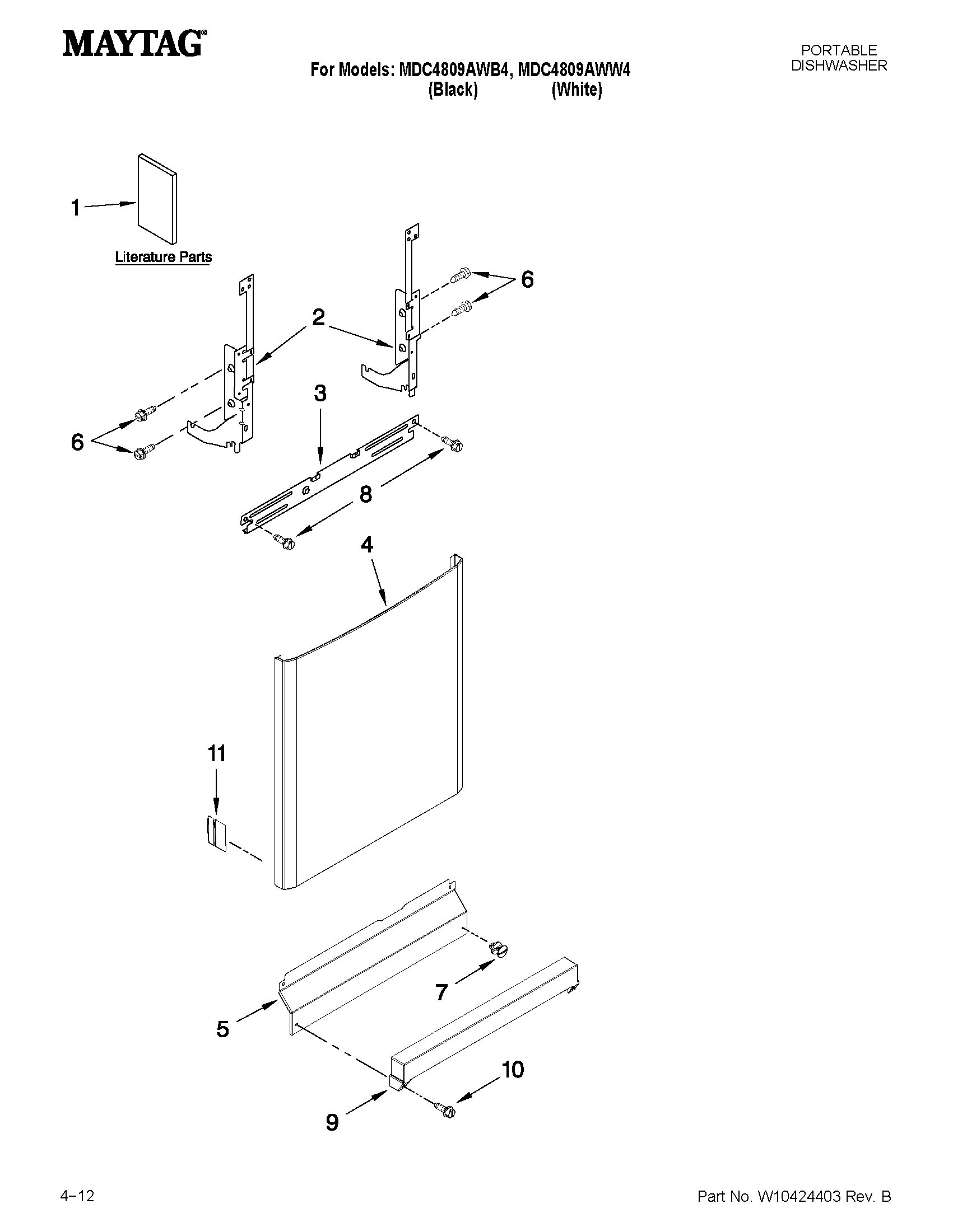 Door and panel parts