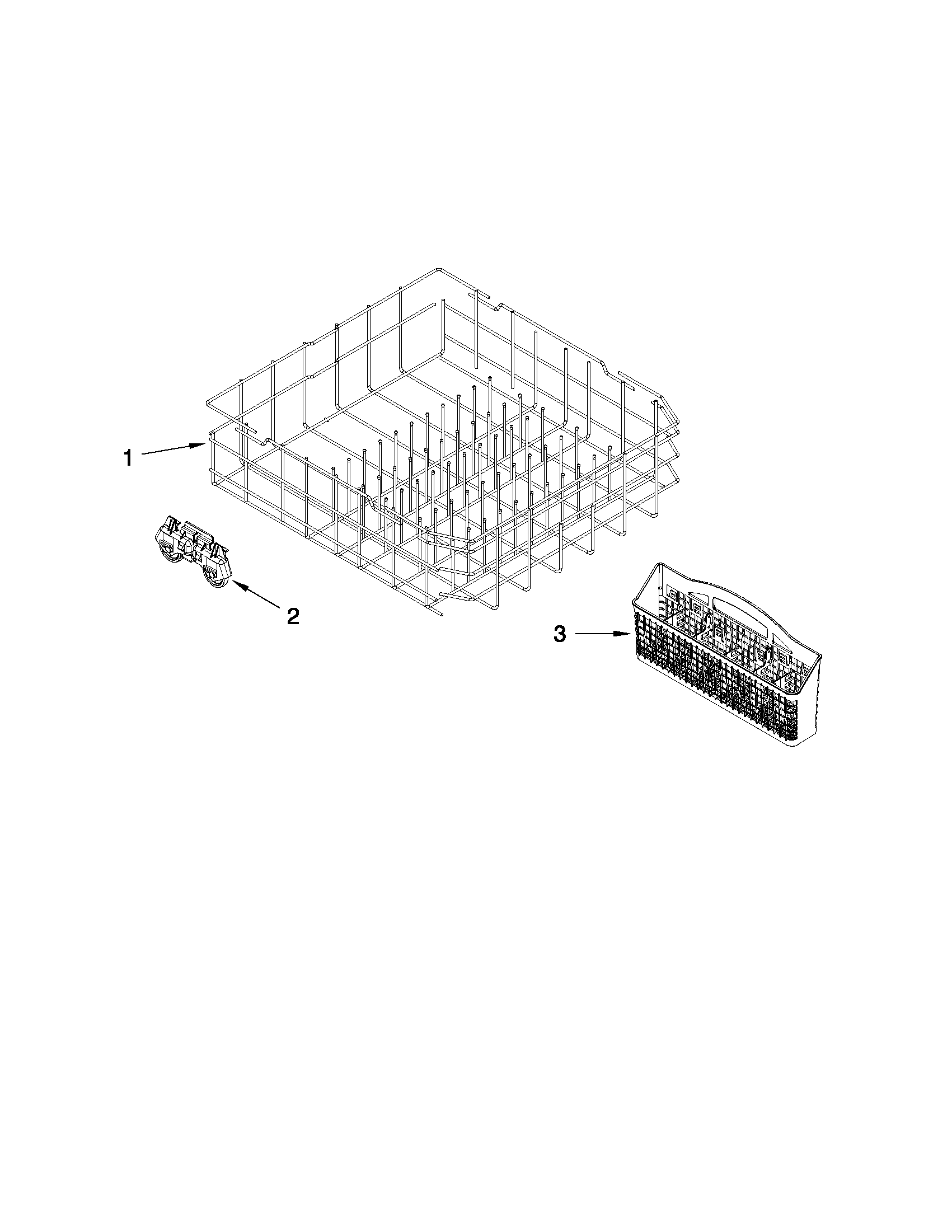 Lower rack parts
