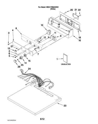 Top and console parts