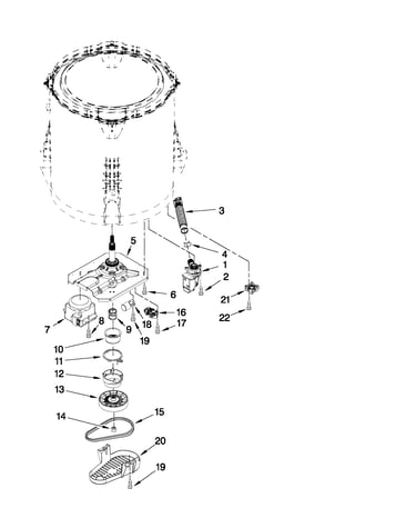 Gearcase, motor and pump parts