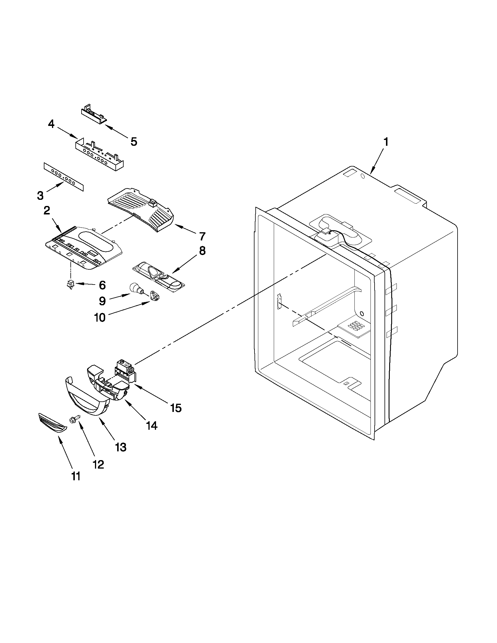 Refrigerator liner parts