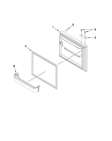 Freezer door parts