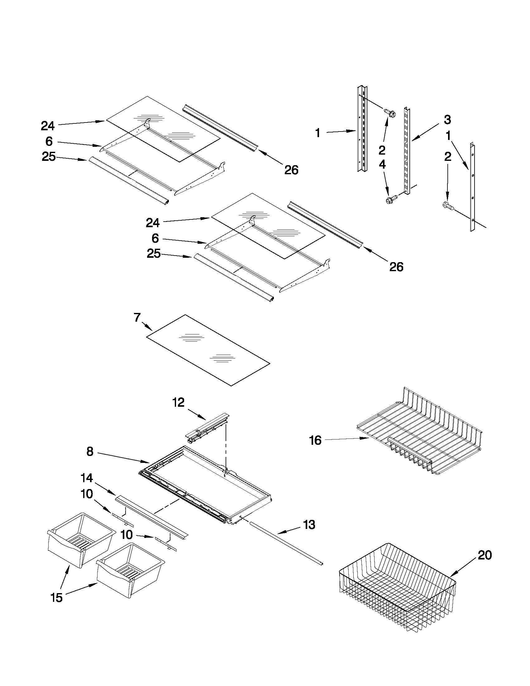 Shelf parts