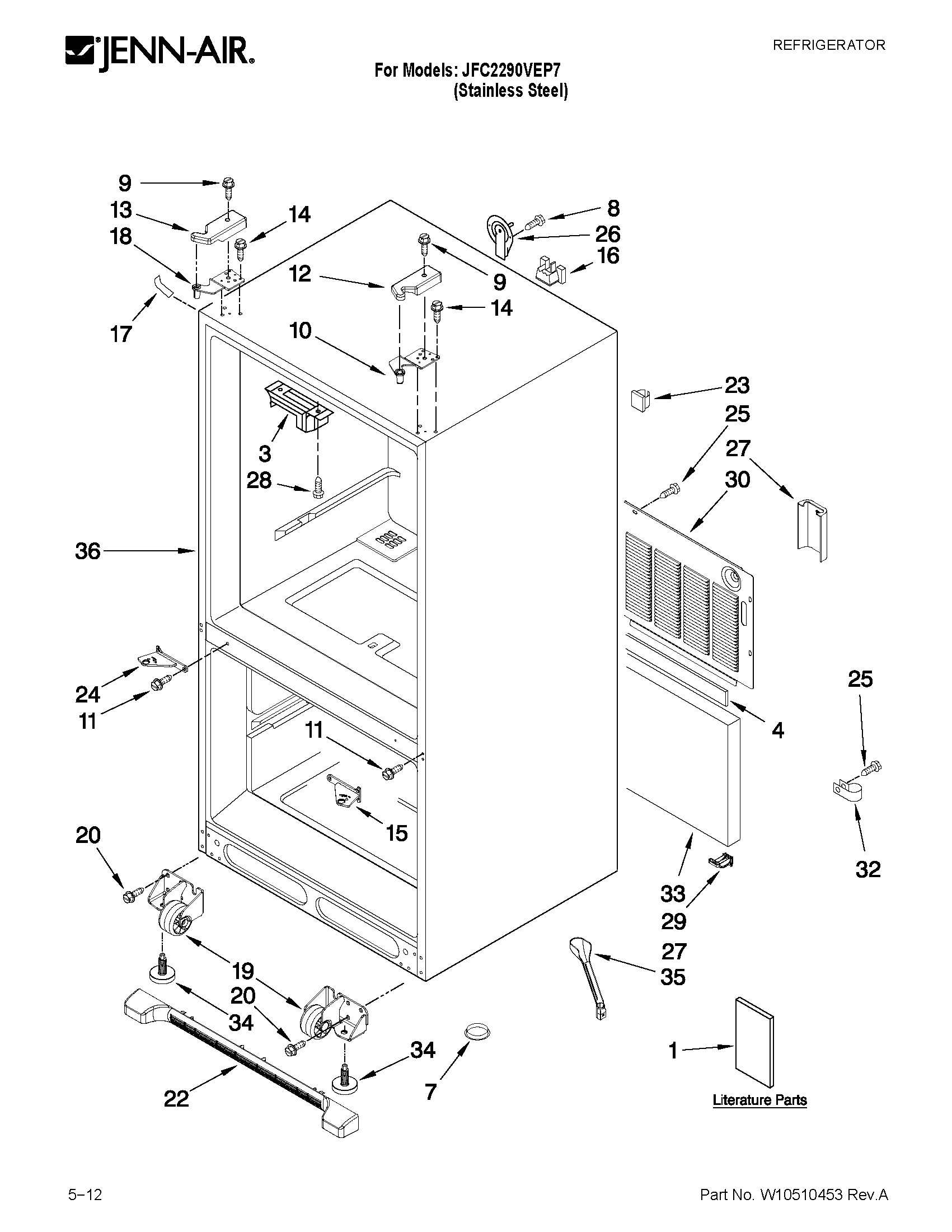 CABINET PARTS