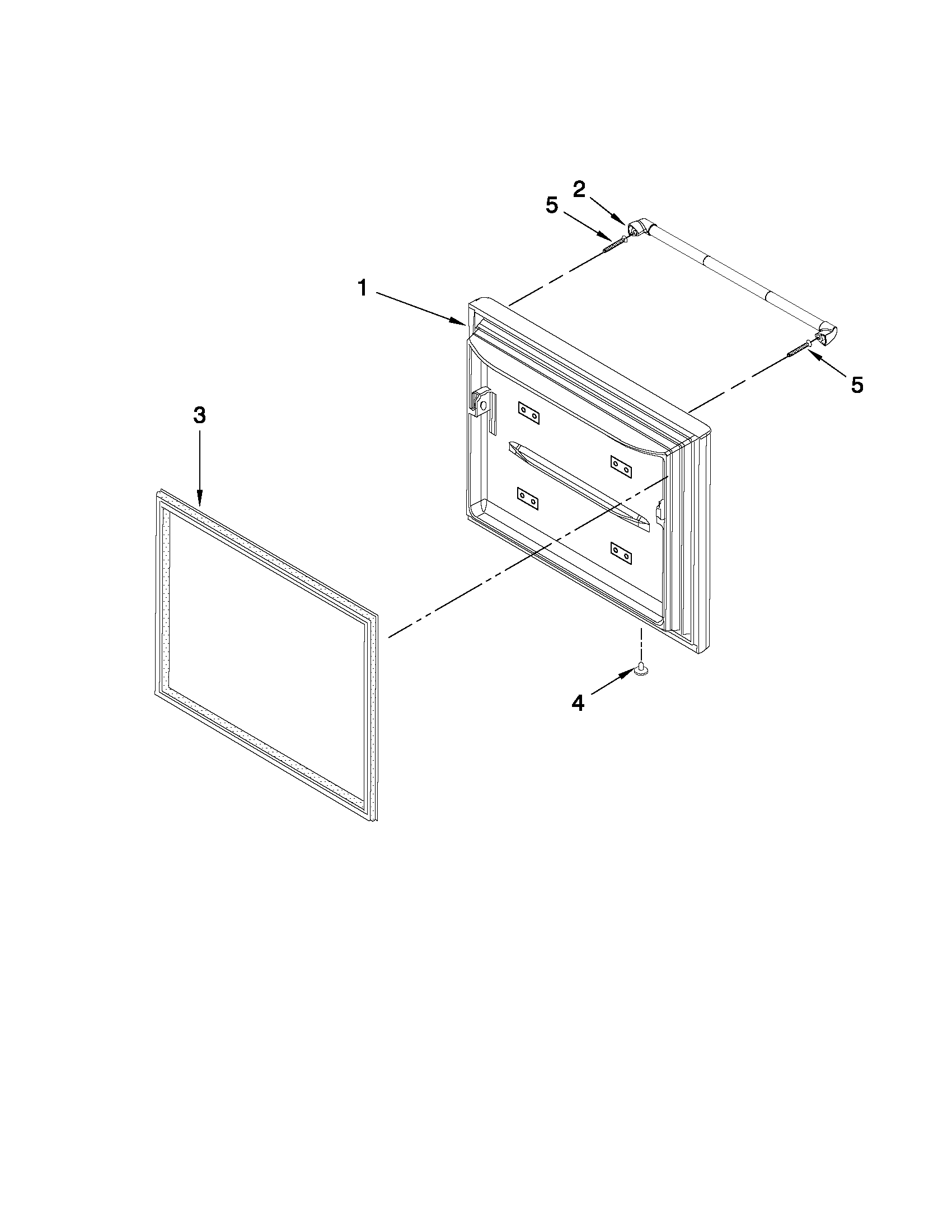 Freezer door parts