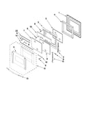 Oven door parts