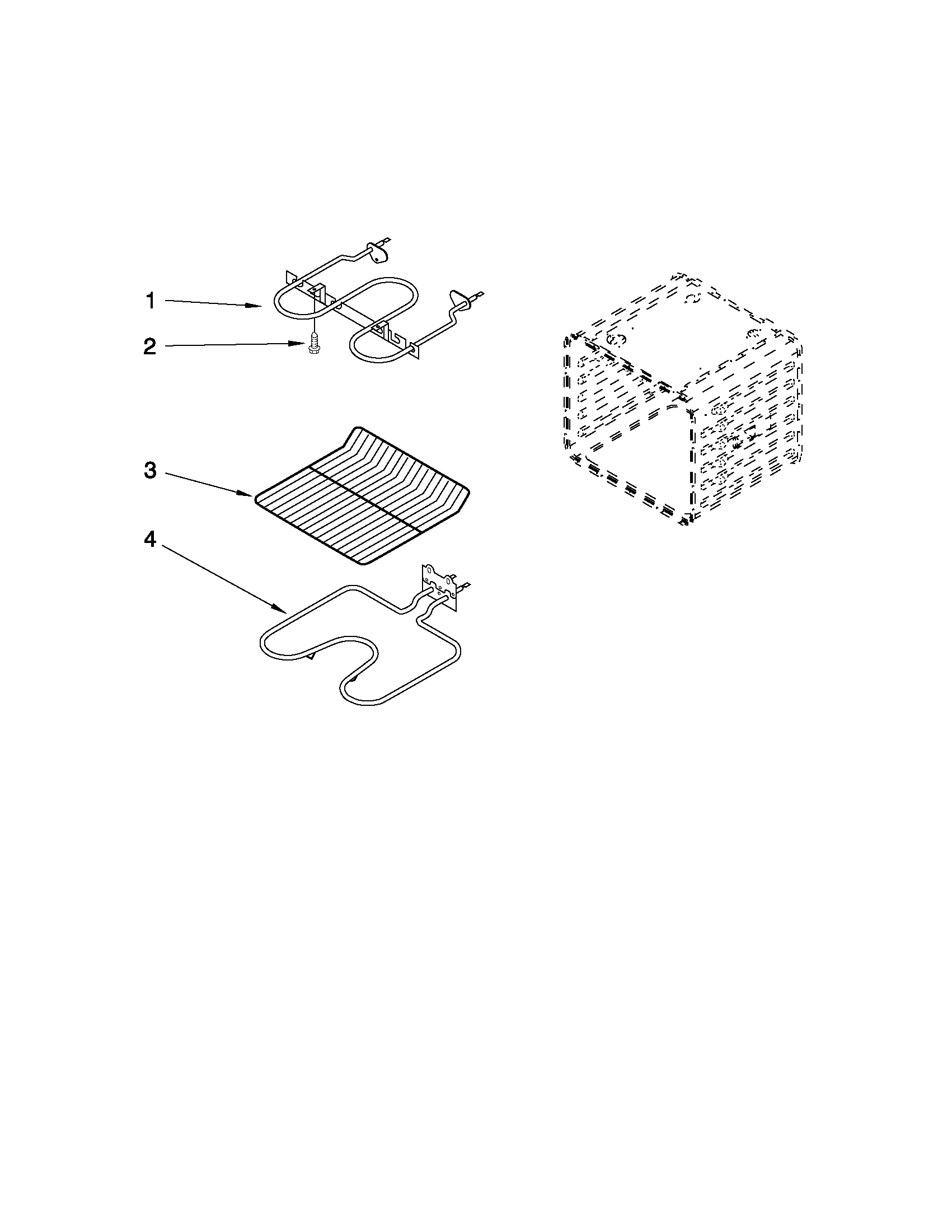 Internal oven parts
