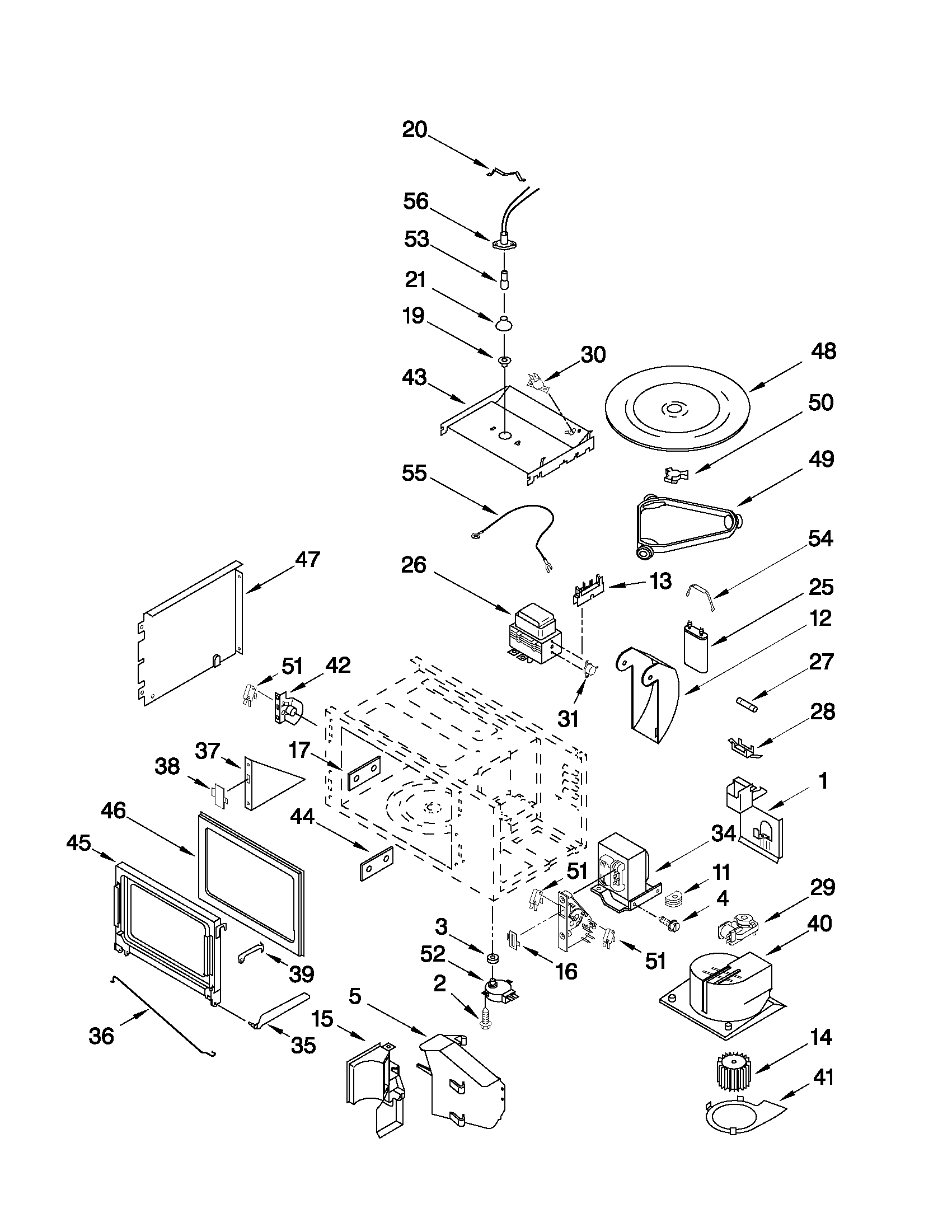 CABINET AND STIRRER PARTS