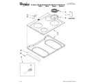 Whirlpool WDE150LVQ0 cooktop parts diagram