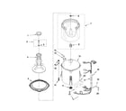 Whirlpool 3LWTW4740YQ0 basket and tub parts diagram
