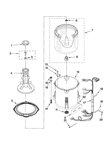 Basket and tub parts