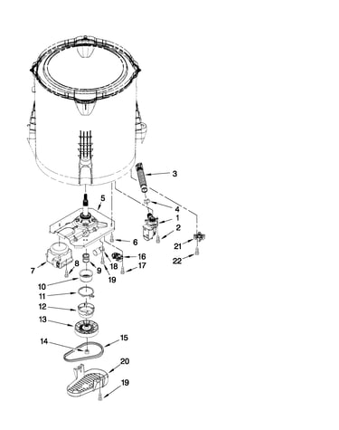 Gearcase, motor and pump parts