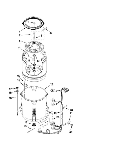 Basket and tub parts