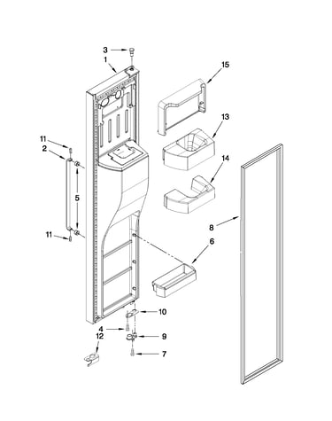 Freezer door parts