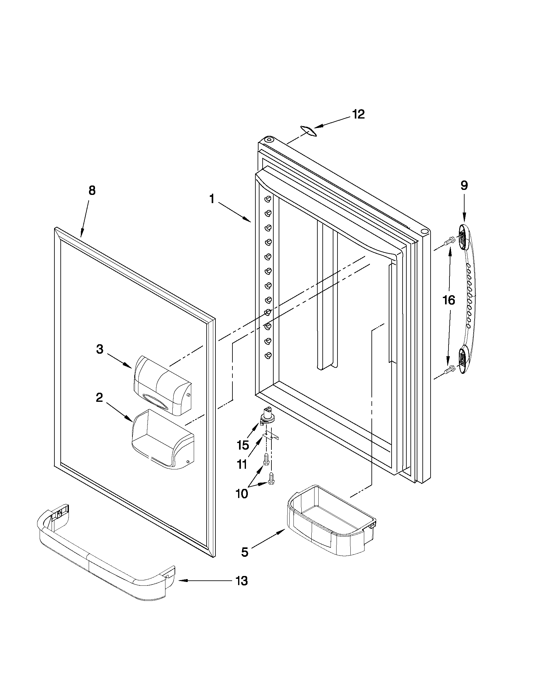 REFRIGERATOR DOOR PARTS