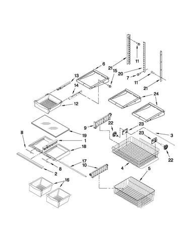 Shelf parts