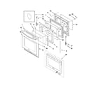 KitchenAid KERS206XWH2 door parts diagram