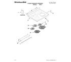 KitchenAid KERS208XSS2 cooktop parts diagram