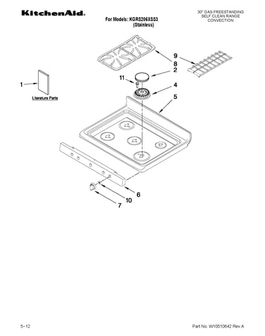 Cooktop parts