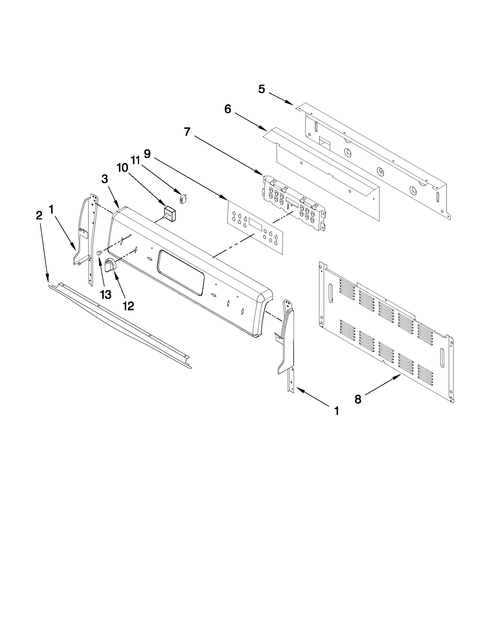 Control panel parts