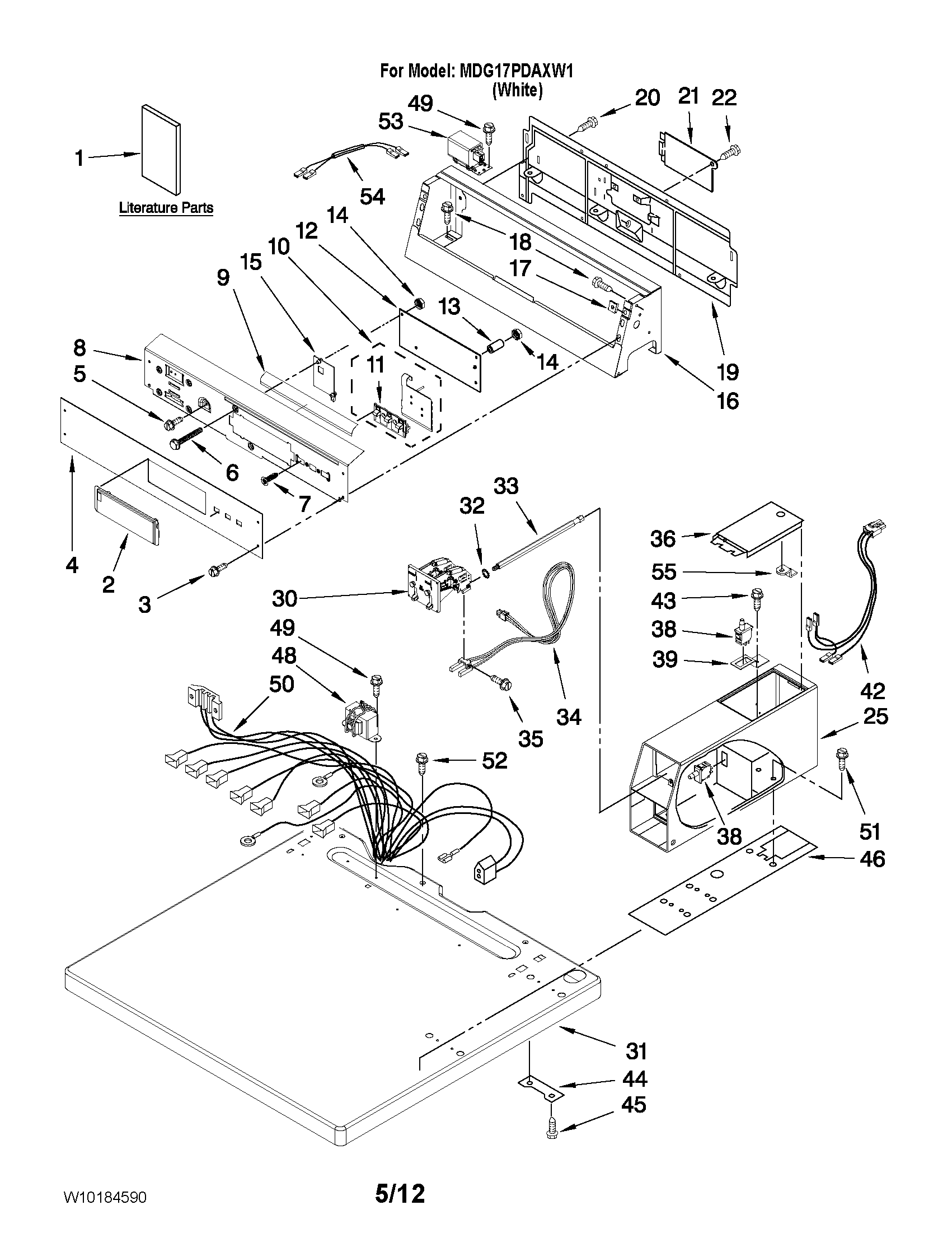 Top and console parts