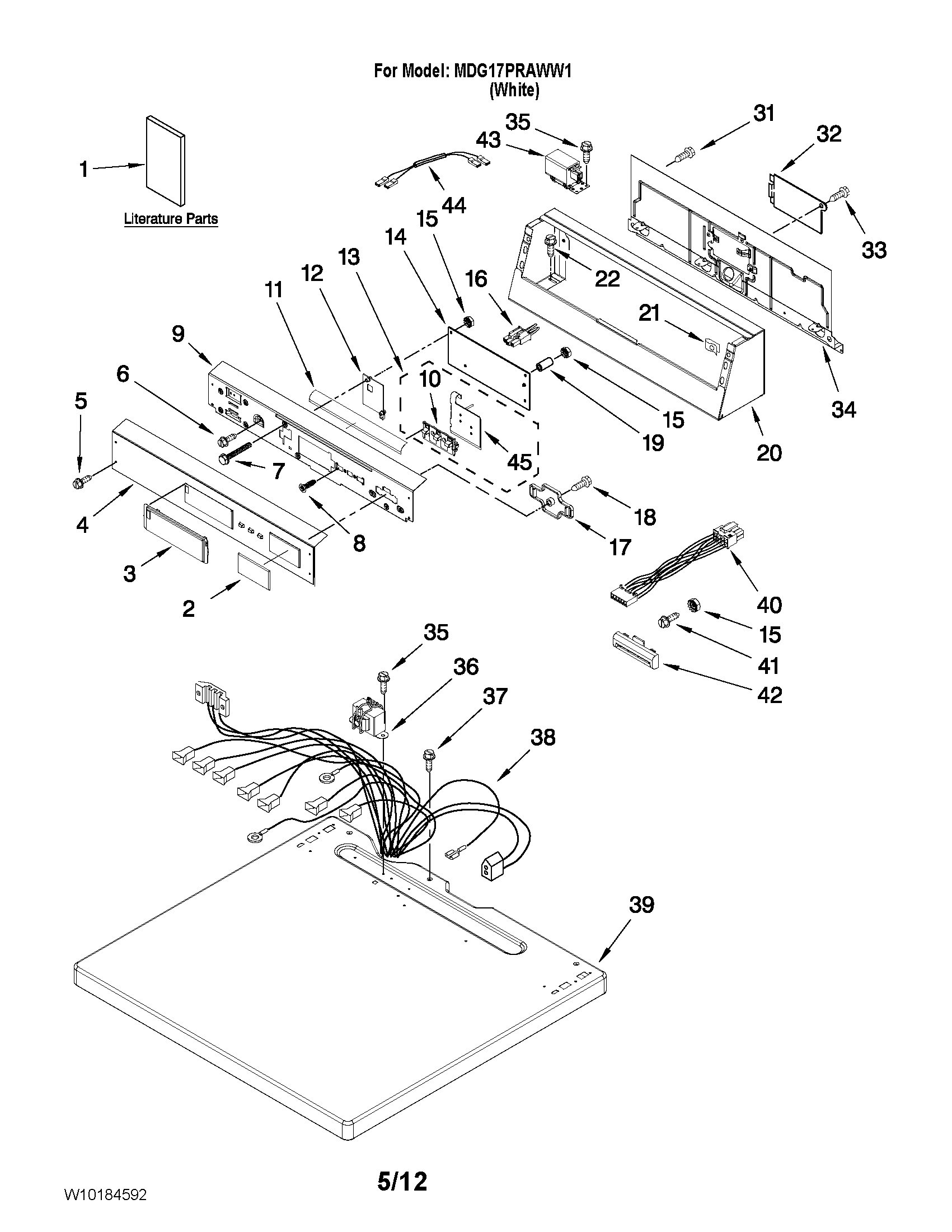 Top and console parts