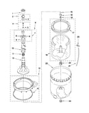 Agitator, basket and tub parts