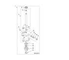 Maytag MVWC300VW1 brake and drive tube parts diagram