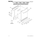 Maytag MDBH945AWS3 door and panel parts diagram