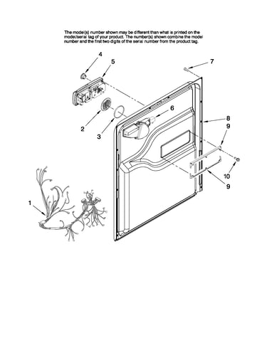 Door and latch parts