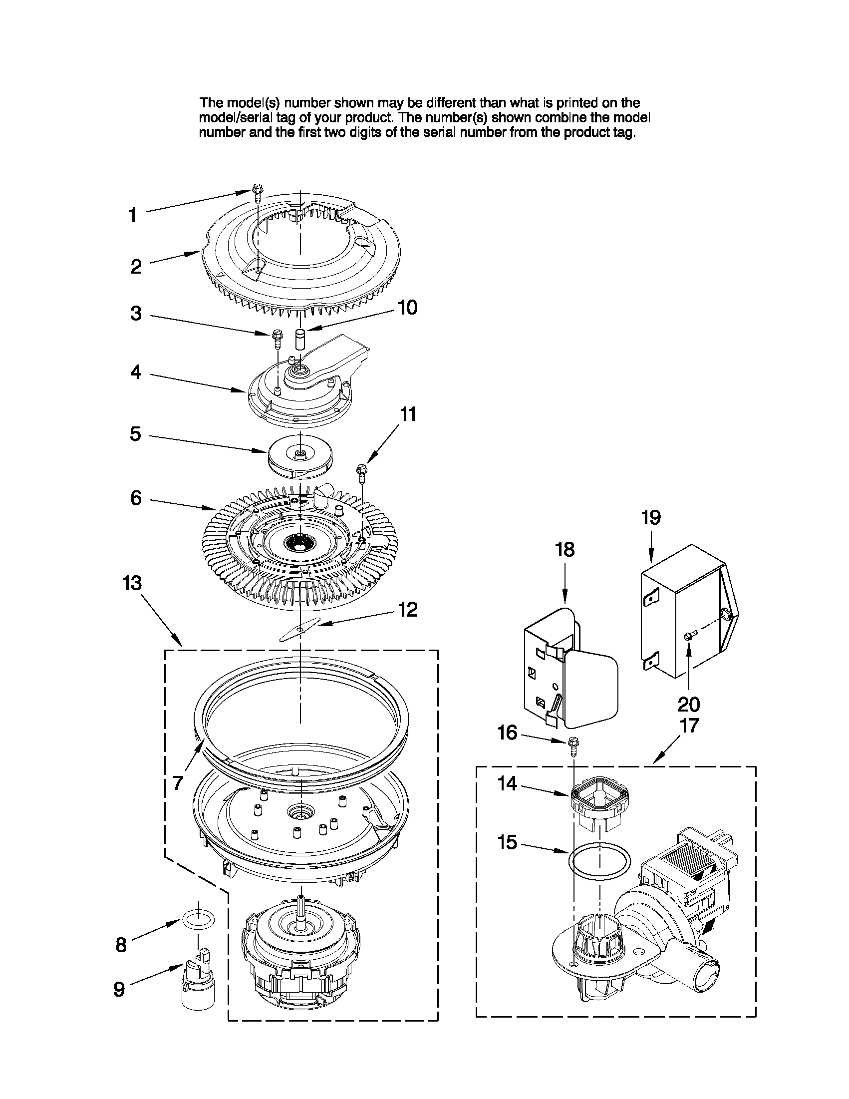 Pump and motor parts