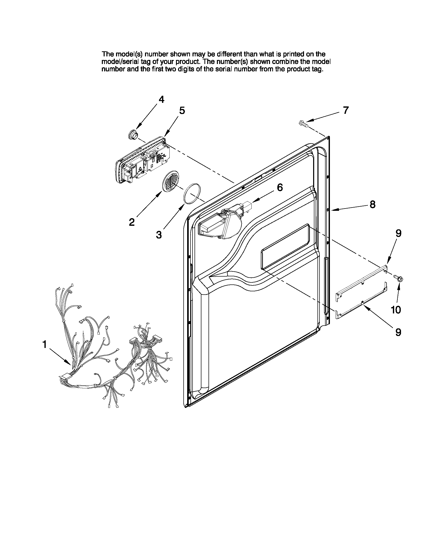 Inner door parts
