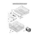 Maytag MDC4650AWB0 upper and lower rack parts diagram