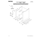 Maytag MDC4650AWW1 door and panel parts diagram