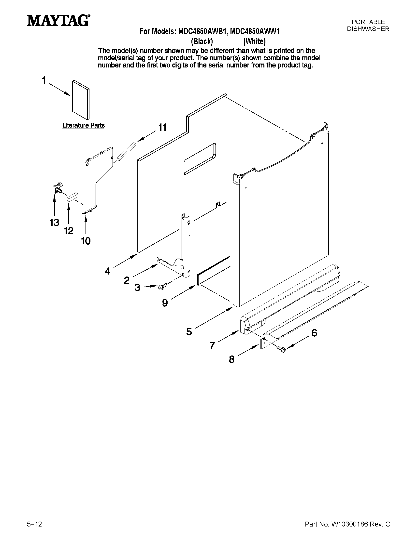 Door and panel parts