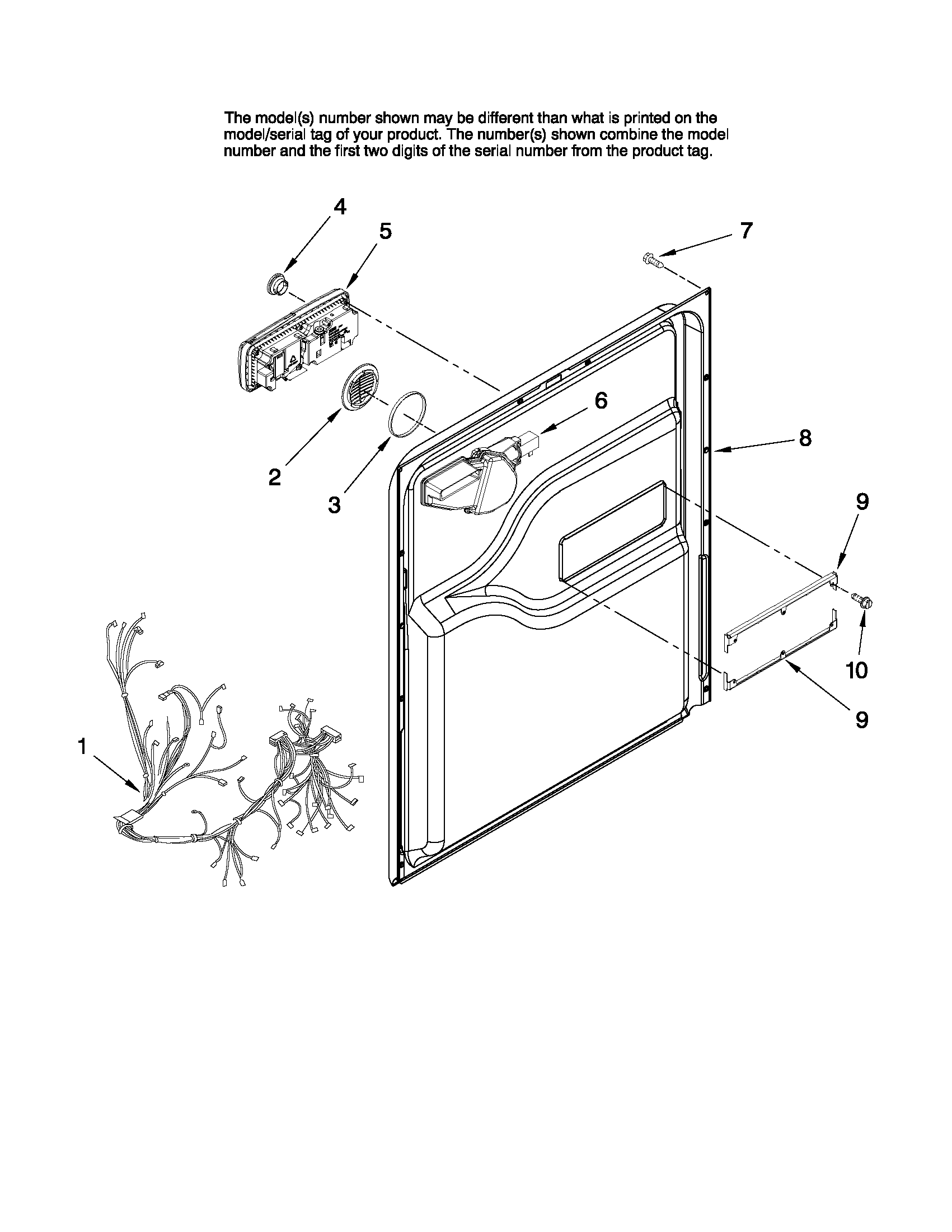 Inner door parts