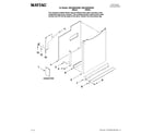 Maytag MDC4650AWW2 door and panel parts diagram