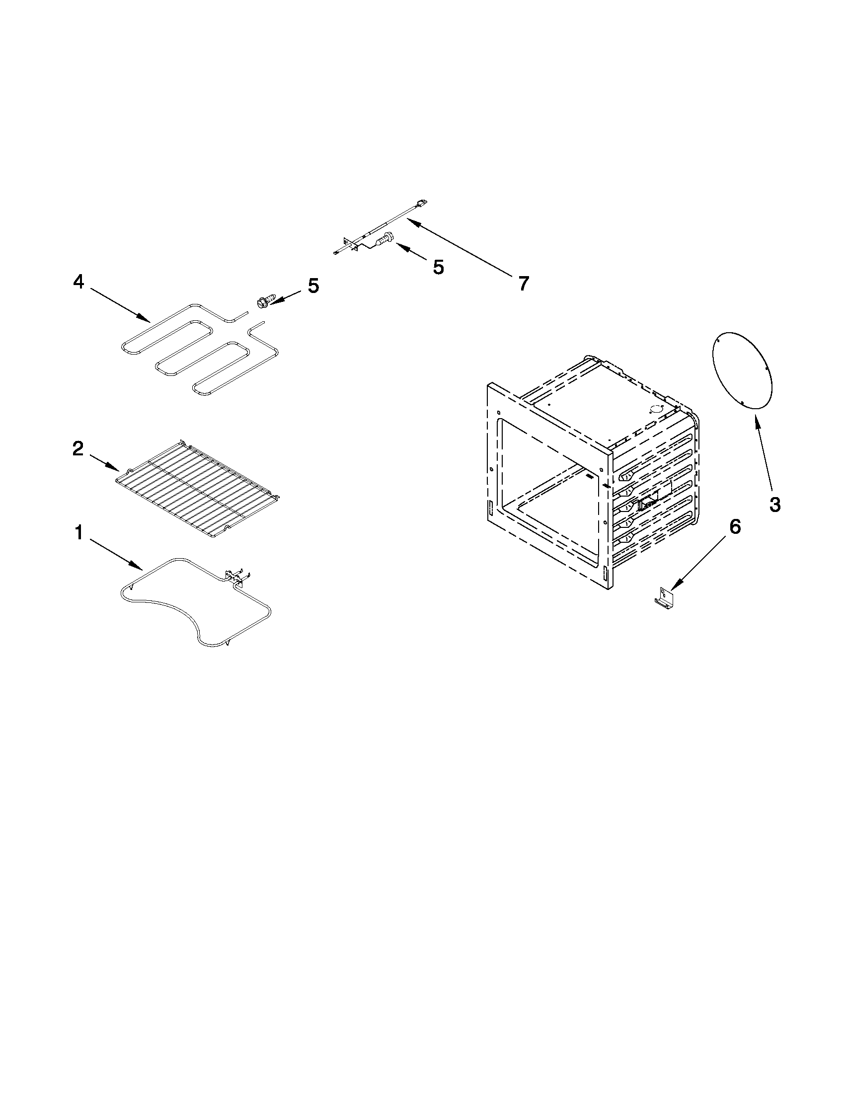 Internal oven parts