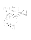 Cabinet and installation parts