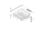 Maytag MDB7749AWB1 upper rack and track parts diagram