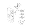 Maytag MSF22C2EXW00 freezer liner parts diagram