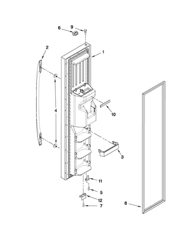 Freezer door parts